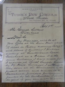 Tudor's Letter, page 1 - From the Tyne & Wear Archives