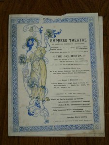 Troba at the Empress Theatre of Varieties Programme (Front Cover) - From the Tyne and Wear Archives